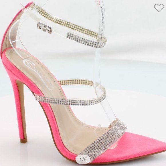 "Bling Barbie" Pink heels - Picture 4 of 10